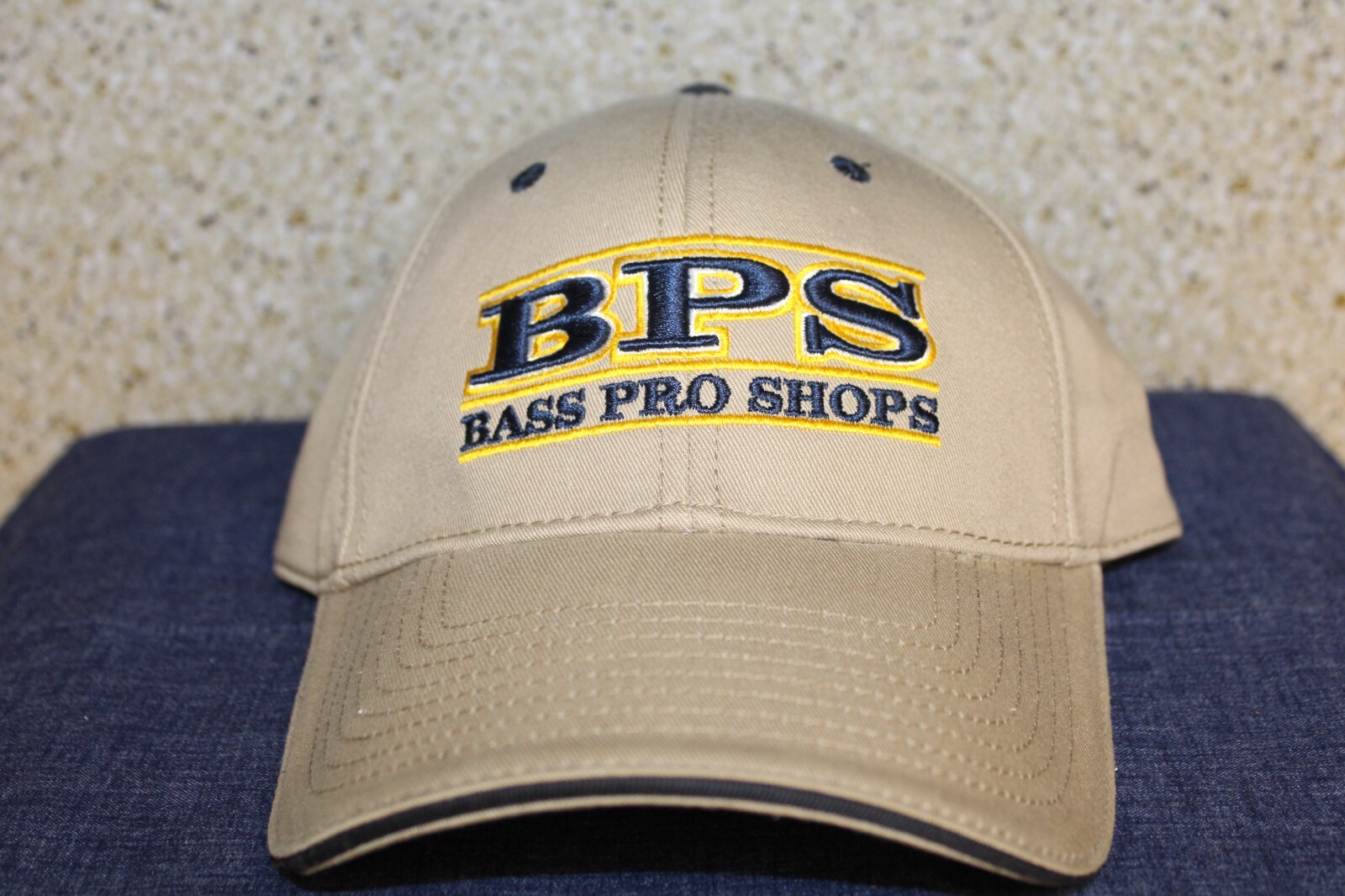 Vintage Beige Hat Cap w/Embroidered BPS® Bass Pro Shops® Logo