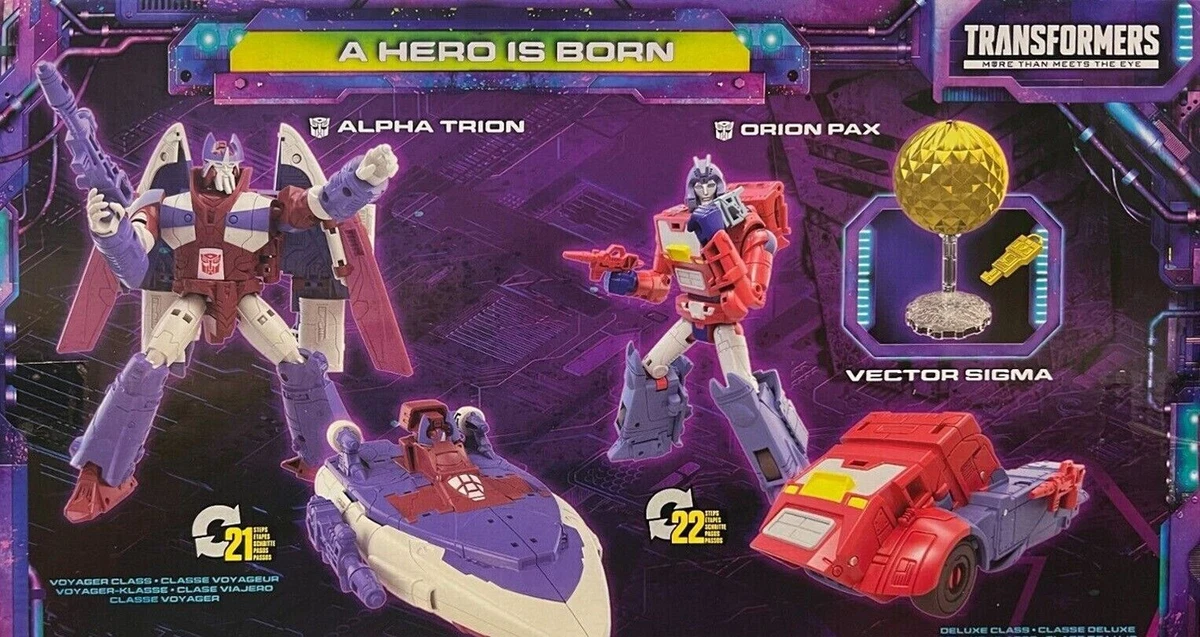HASBRO TRANSFORMERS LEGACY A HERO IS BORN ALPHA TRION ORION PAX