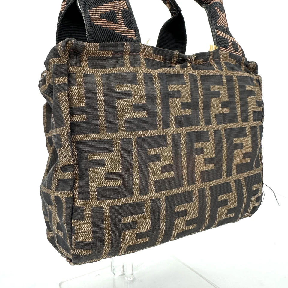 FENDI Zucca Hand bag Mini Nylon Authentic F05-0204 - Image 3 of 4