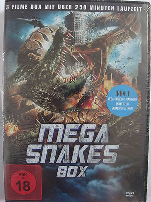 Mega Snake Box Sammlung 3 Filme: Mega Python vs. Gataroid, Club, Snakes on Train