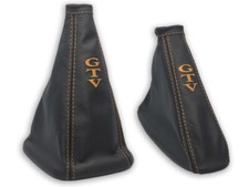 SCHALTMANSCHETTE HANDBREMSSACK FÜR ALFA ROMEO GTV 916 1995-1998 STICKEREI BEIGE