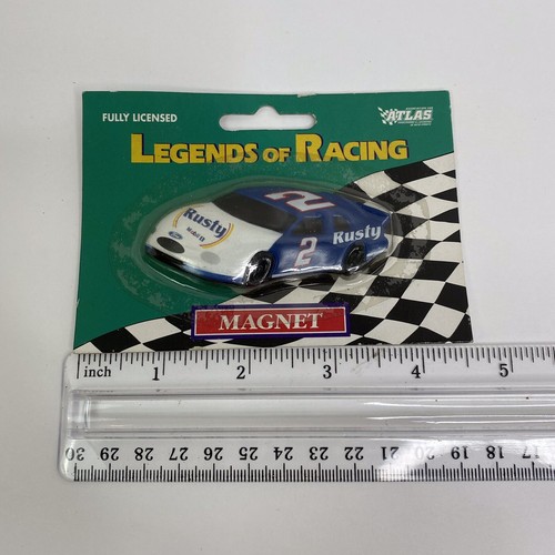 Rusty Wallace #2 Race Car Magnet 1999 Penske Racing South Legends of Racing NOS - Picture 3 of 3
