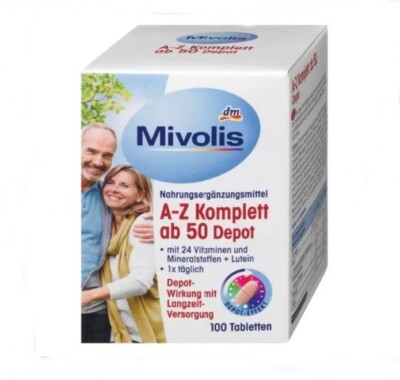 Mivolis A-Z Complete ab 50 Depot Multivitamin Komplett Depot 100 Tablets