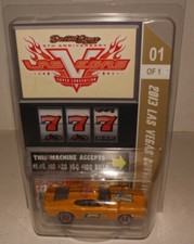 DIECAST SPACE 2013 LAS VEGAS CONVENTION MATTEL 1971 FORD MUSTANG, YELLOW, 1 OF 1