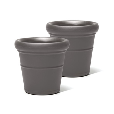 Step2 Claremont Tall Round Planter Large Planters For Outdoor Plants Gardening
