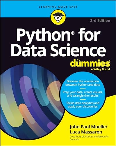 Python for Data Science For Dummies, 3rd Edition Mueller Massaron Paperback - Image 8