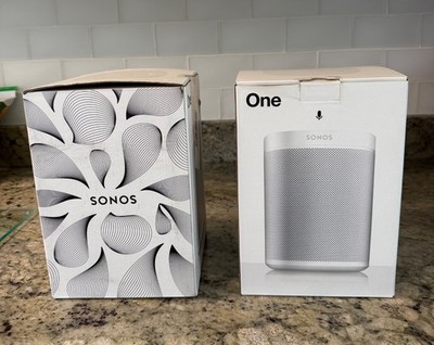 Pair of White Sonos One, 2nd Gen - Second Generation Sonos 1 - Good Condition