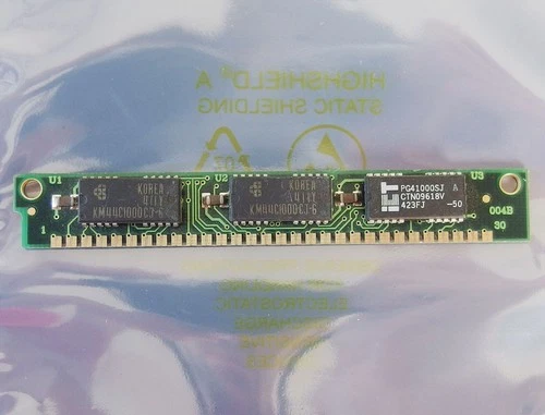 Samsung KM44C1000CJ-6 1MB 60ns parity RAM 30-pin SIMM