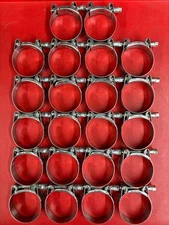 LOT OF (22) MIKALOR SUPRA 55-59 mm HEAVY DUTY W2 BOLT CLAMPS M.7 03019151