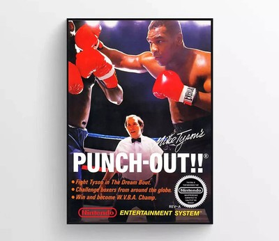 Mike Tyson's Punch Out Vintage Poster No Frame, Boxing Poster, Home Decor