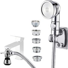 Sink Faucet Sprayer Attachment Stainless Steel Hose Hair Pet Shower