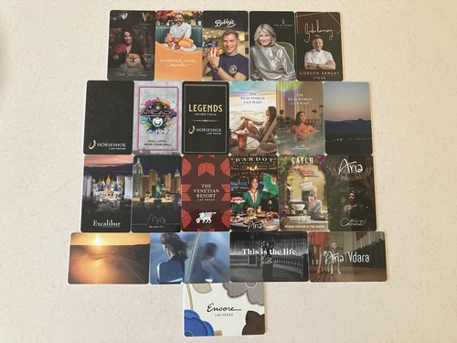 LOT OF 22 LAS VEGAS CASINO HOTEL ROOM ENTRY KEY CARDS CARD KEYCARDS KEYCARD NICE