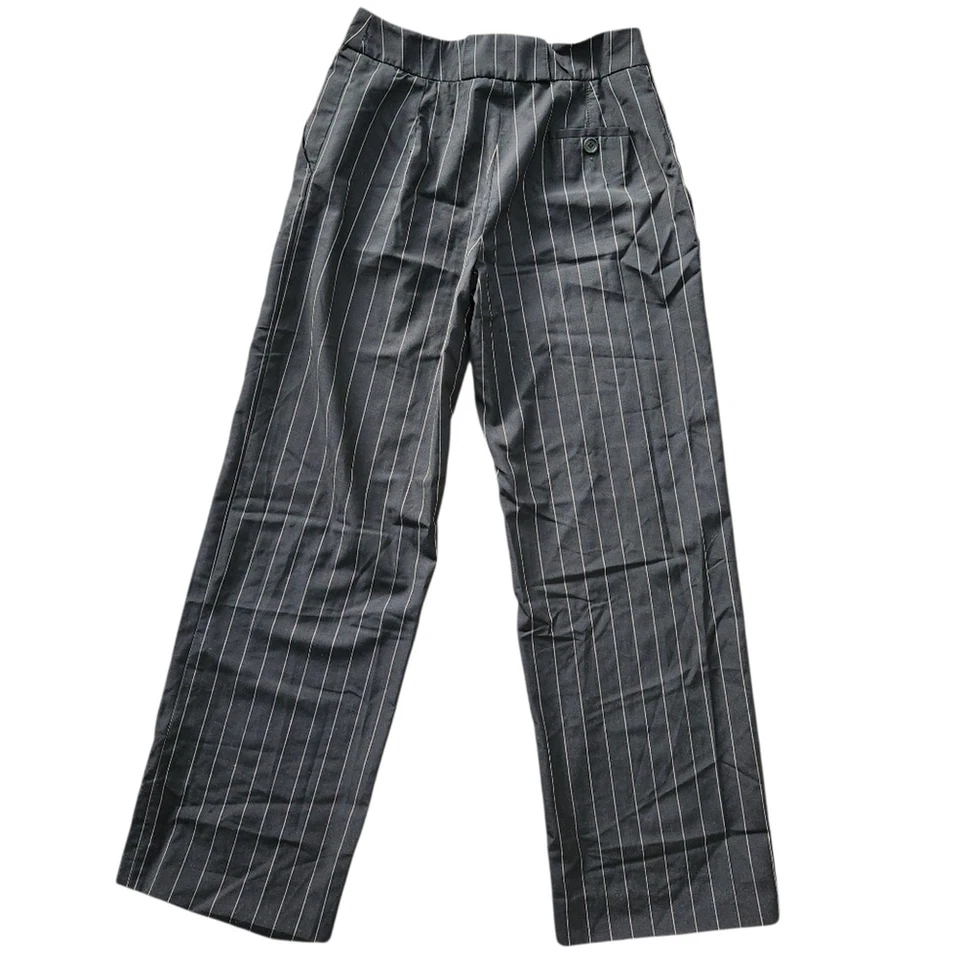 Pantalones ARMANI Collezioni Vintage Lana Virgen Rayas Pierna Recta 8 Preppy Oficina Foto 2 de 4