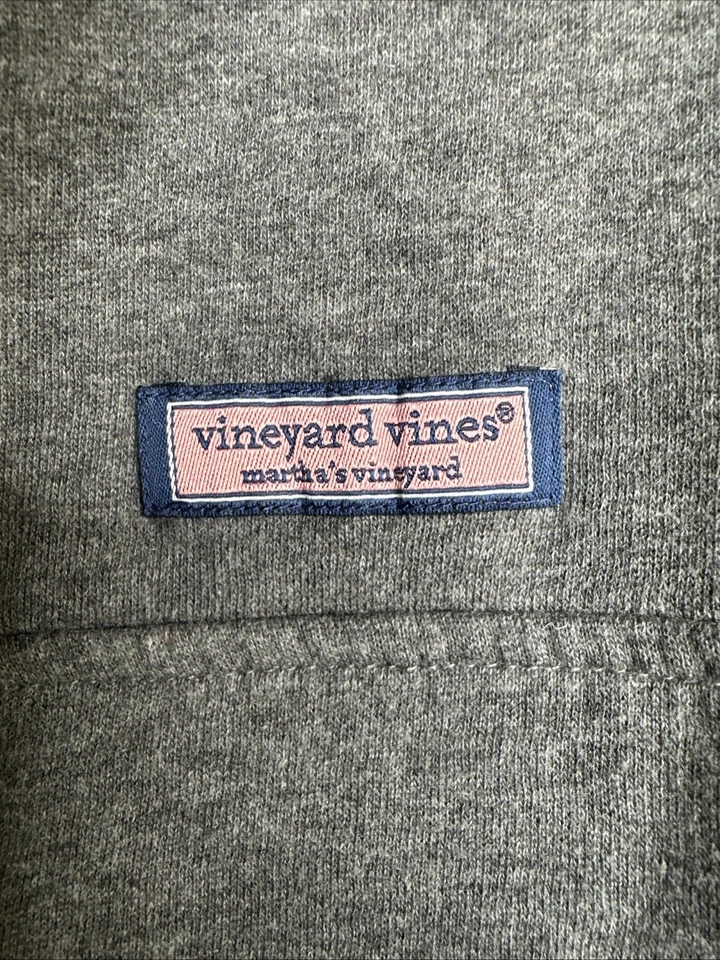 Sudadera Vineyard Vines para mujer XL gris tela de ensueño camisa oveja relajada cuadrada Foto 3 de 4