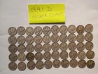 1941 D Mercury Silver Dime Roll - Circulated - 50 Coins