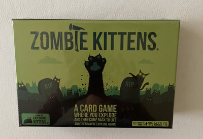 Zombie Kittens Card Party Game By Exploding Kittens Ages 7+ 2-6 Players Sealed