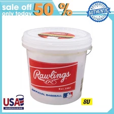 (24 Pack) Rawlings Bucket of Official League Recreational Grade OLB3 Baseballs