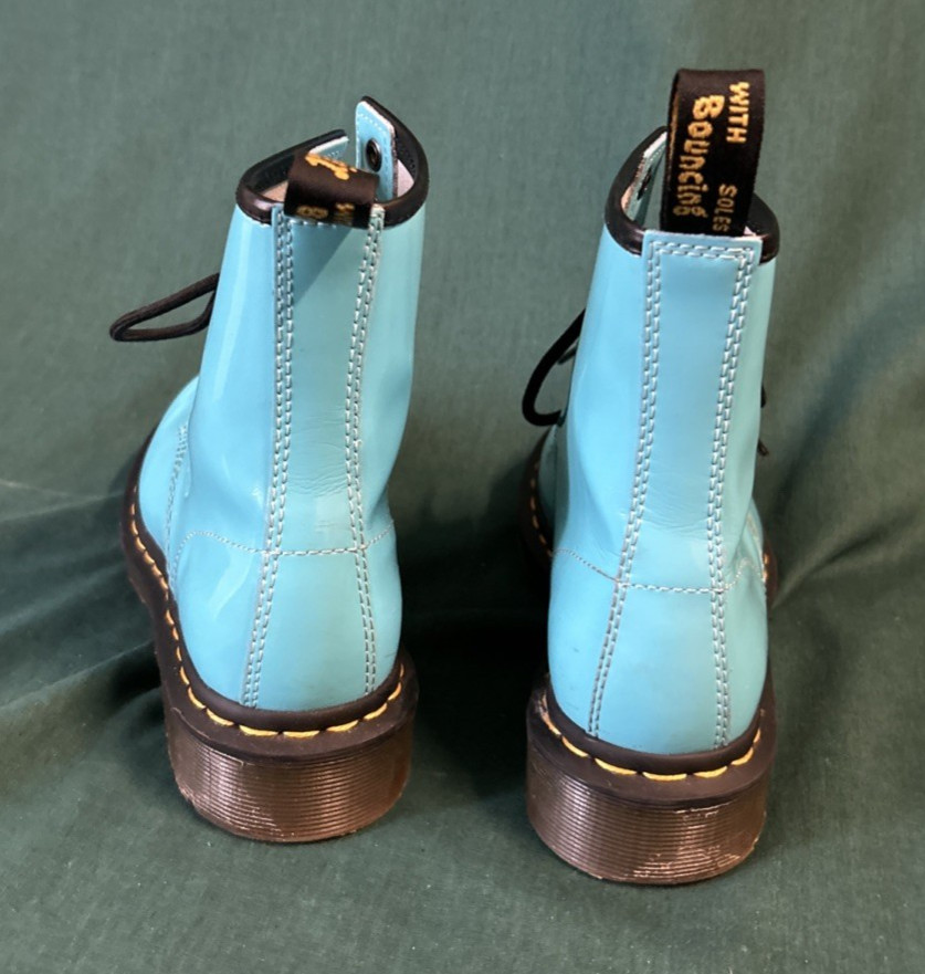 Dr Martens Boots Womens 5 Light Blue Air Waiz 1460 W Lace Up Combat Grunge Doc thumbnail 6