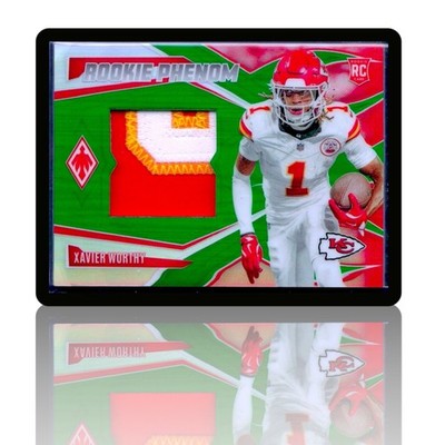 #1 Xavier Worthy RC /25 SICK PATCH SSP  Rookie Phenom  2024 Panini Phoenix