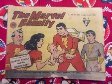 1945 FAWCETT MARVEL FAMILY #1 & WOW COMICS #47 1ST BABY RARE KEY GRAIL AUSTRALIA