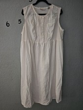 VTG Lord  Taylor Petites White Night Gown 1X Cotton GrannyCore