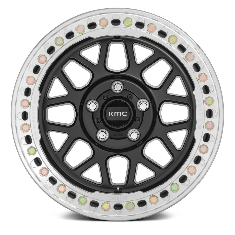 KMC KM235 GRENADE CRAWL Wheel 17x8.5 (0, 6x139.7, 108) Black Single Rim Foto 2 de 3