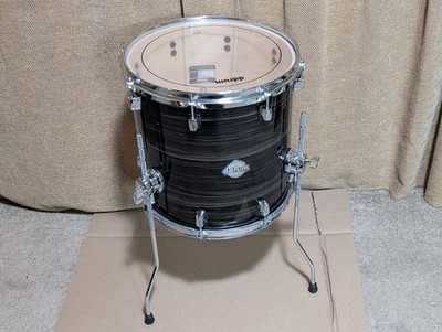 Ddrum Dominion Birch 14 x 14 Floor Tom Drum - Brushed Olive Metallic