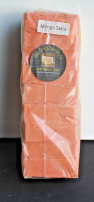Mango Salsa Cold Processed handmade soap loaf,  9 precut bars- FREE Shipping