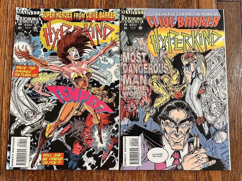 Vintage 90s Hyperkind # 5, 8 Marvel Comics Comic Book Lot Of 2