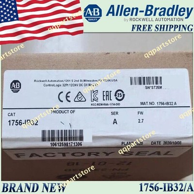 New in Box  AB 1756-IB32/A ControlLogix 32Pt 12/24V Module 1756-IB32 FreeShip US