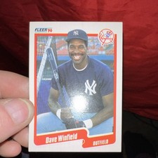 Fleer 1990 Series Dave Winfield #458 New York Yankees Baseball Trading Card