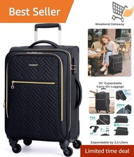 Carry On Luggage Softside Expandable 20 Inch Spinner Wheels Airline Approved Carry On Luggage Softside Expandable 20 Inch Spinner Wheels Airline Approved