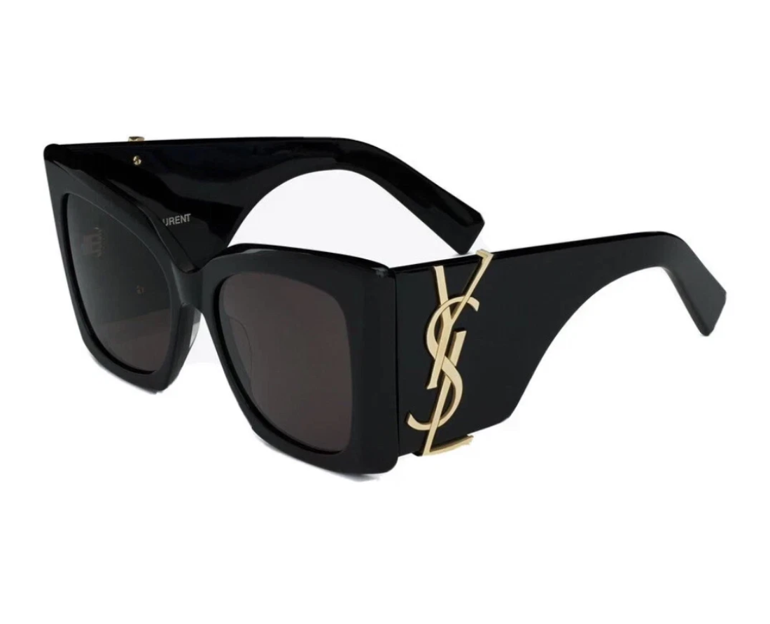Saint Laurent SL M119 BLAZE-001 Black Gold YSL LOGO Cat Eye