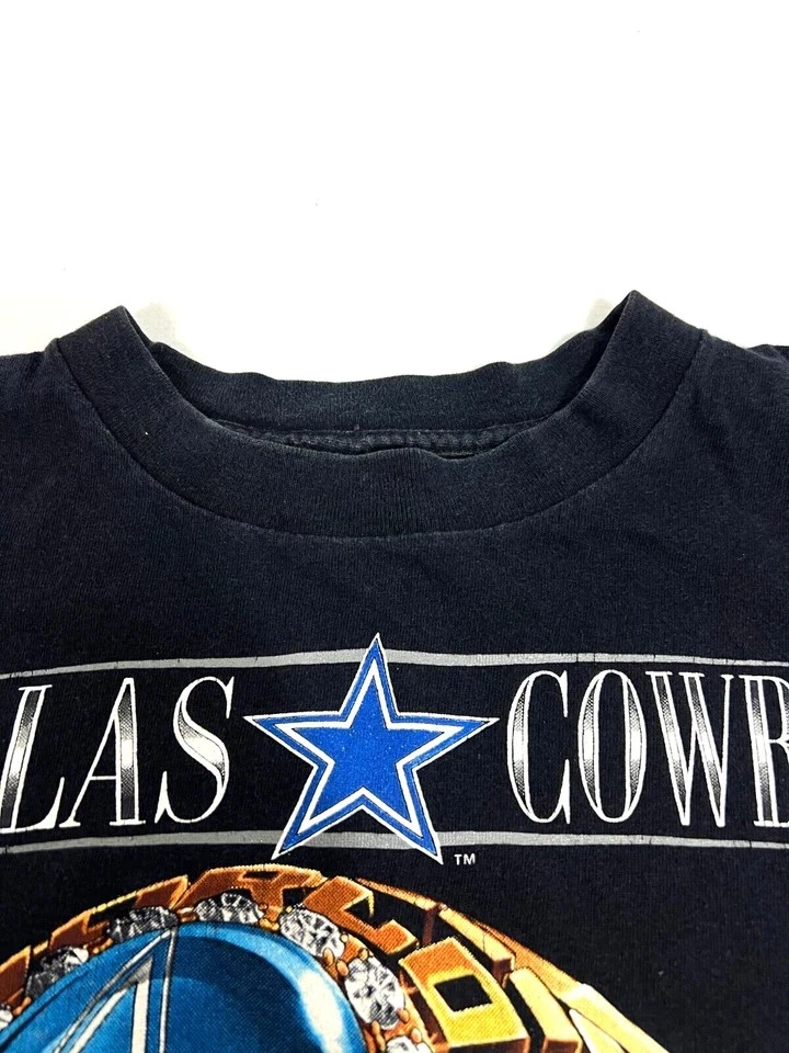 Camiseta De Colección Salem X Dallas Cowboys 1993 Super Bowl NFL Puntada Única L Bonita. Foto 3 de 4
