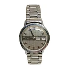 1974 35mm Timex Mercury Men’s Mechanical Chrome Plated Watch - Gray/Black Dial