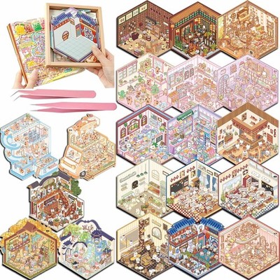 20 Sets DIY 3D Sticker Scene, Therapy Scenes Collection B1-box-20sets 