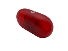 OEM Beats Solo by Dr. Dre Solo Buds Transparent Red Charging Case VG 