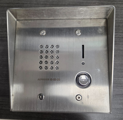 Aiphone IS-SS-2G & SBX-2G4 Stainless Steel Intercom & Surface Mount Box