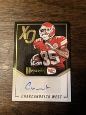 2016 Panini Playbook - XS and Os Signatures Charcandrick West #XO-5 Gold /25 NFL