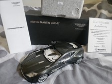 1/18 Autoart Signature ASTON MARTIN ONE-77 Spirit Grey #0321 Diecast Model