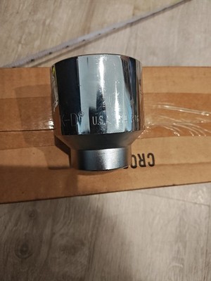 NEW OLD STOCK 3/4'' DRIVE 2 1/8'' SOCKET, 12-point USA, POLISHED CHROME, KD 543168