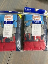 Wonder Nation Boys Size 8 Boxer Briefs Underwear 2 5-Pack 10 Pairs