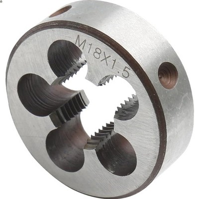 M18 x 1.5 Metric Right Hand Thread Die for Threading, 18mm Thread & 1.5mm Pit...