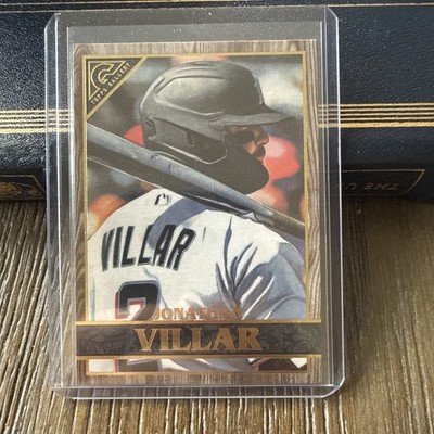 2020 TOPPS GALLERY WOOD PARALLELS JONATHAN VILLAR MIAMI MARLINS E2397