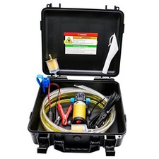 12V Fuel Transfer Pump Set, Moves Up to 85 Gallons Of Gas or Diesel 85Gal/hr