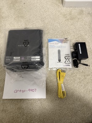 NETGEAR Nighthawk Dual Band AC1900 Cable Modem Router - Black (C6900-100NAS)