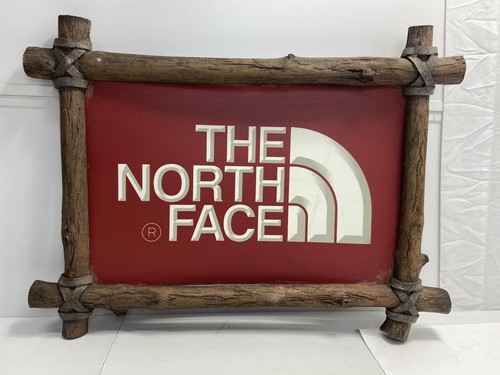The North Face Framed Display Sign Wood Vintage 21” X 28”