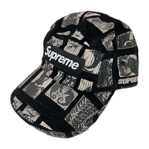 Casquette de camp en velours côtelé noire Supreme Weirdo Dave NEUVE