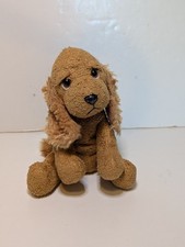 Vintage Russ Berrie Dudley Mini 5" Beanbag Plush Luv Pets Puppy Dog 23173 B2