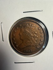 1835 Classic Head Half Cent Red/Brown